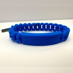 Marc by Marc Jacobs Electric Blue Lemonade Braided Silicone Bracelet NWT